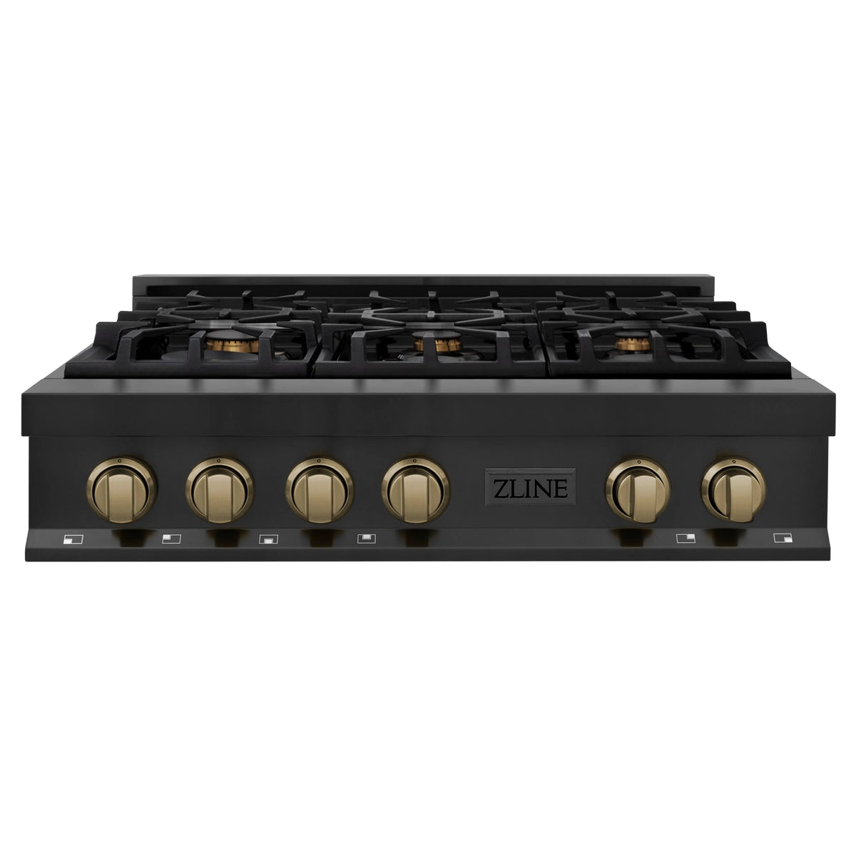 36 Inch Gas Rangetop in Black Stainless Steel Q929
