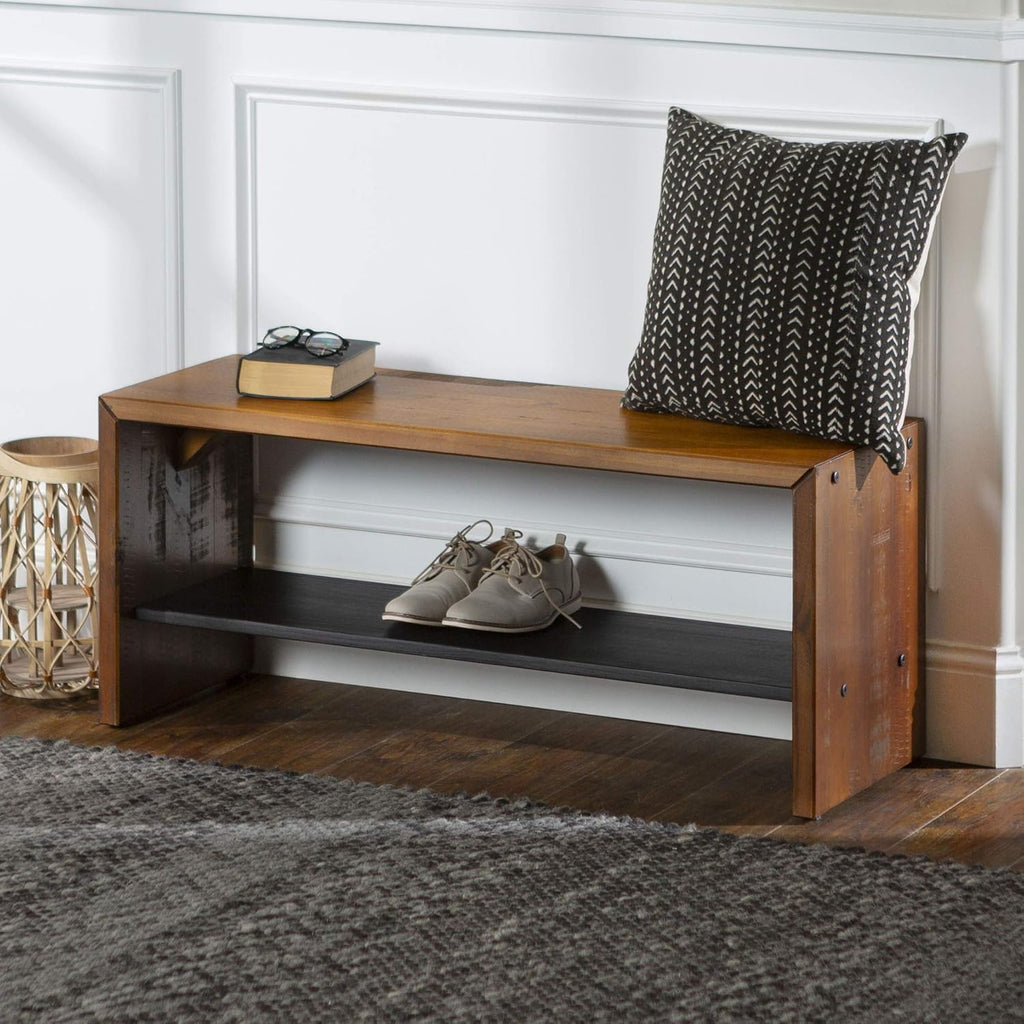 60 Inch 2 Tier Solid Wood TV Stand W240