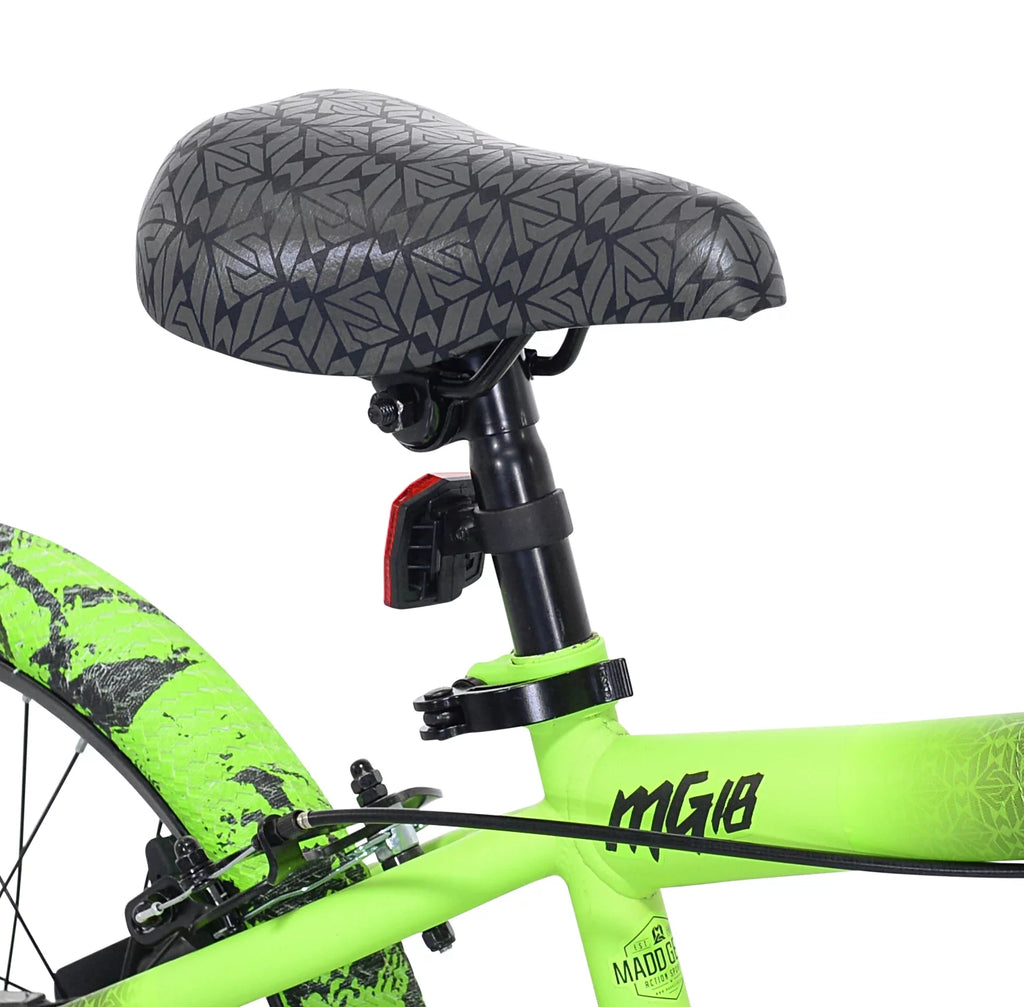 18" Black and Green BMX Bike I23145