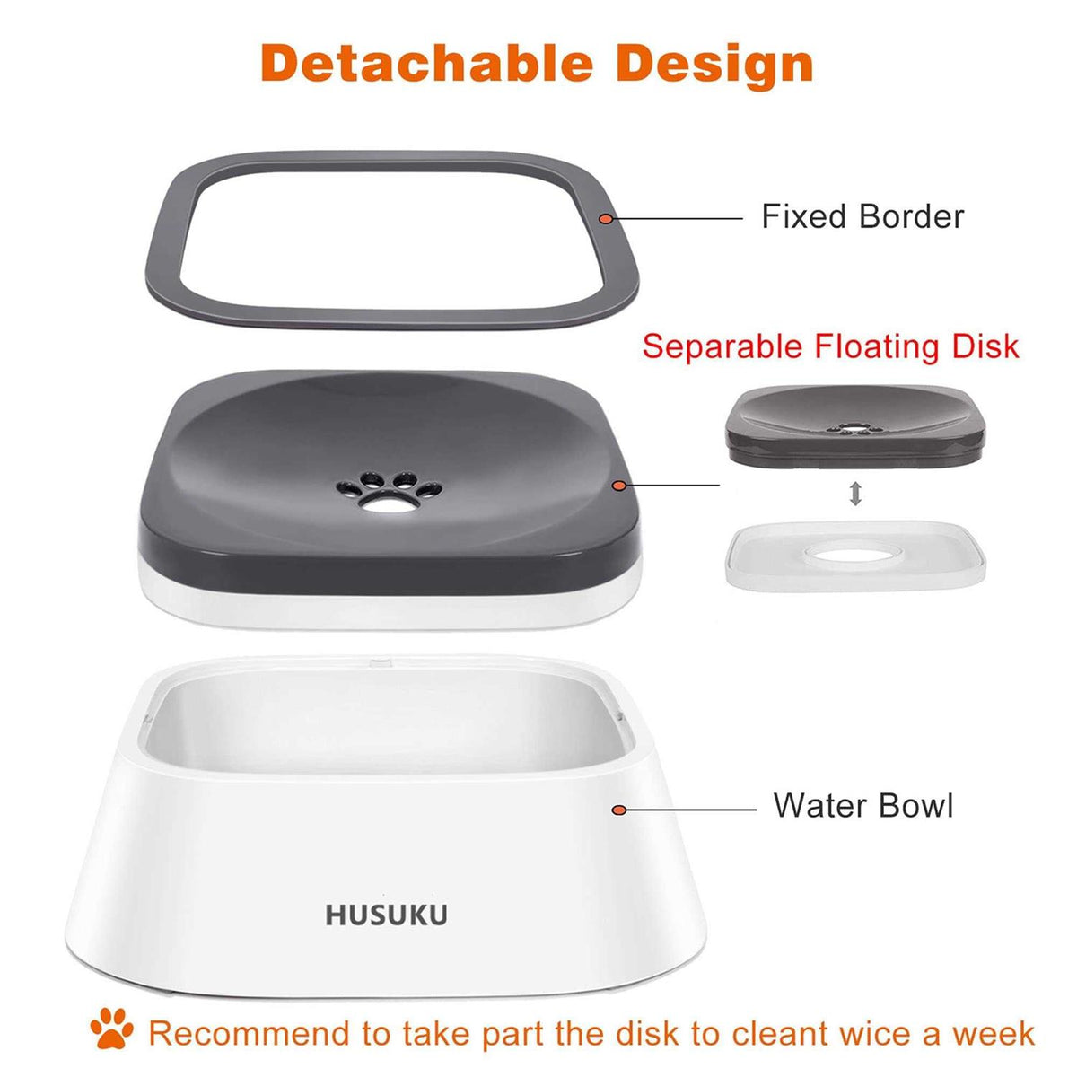 Slow Water Feeder Dog Bowl 35oz M7594