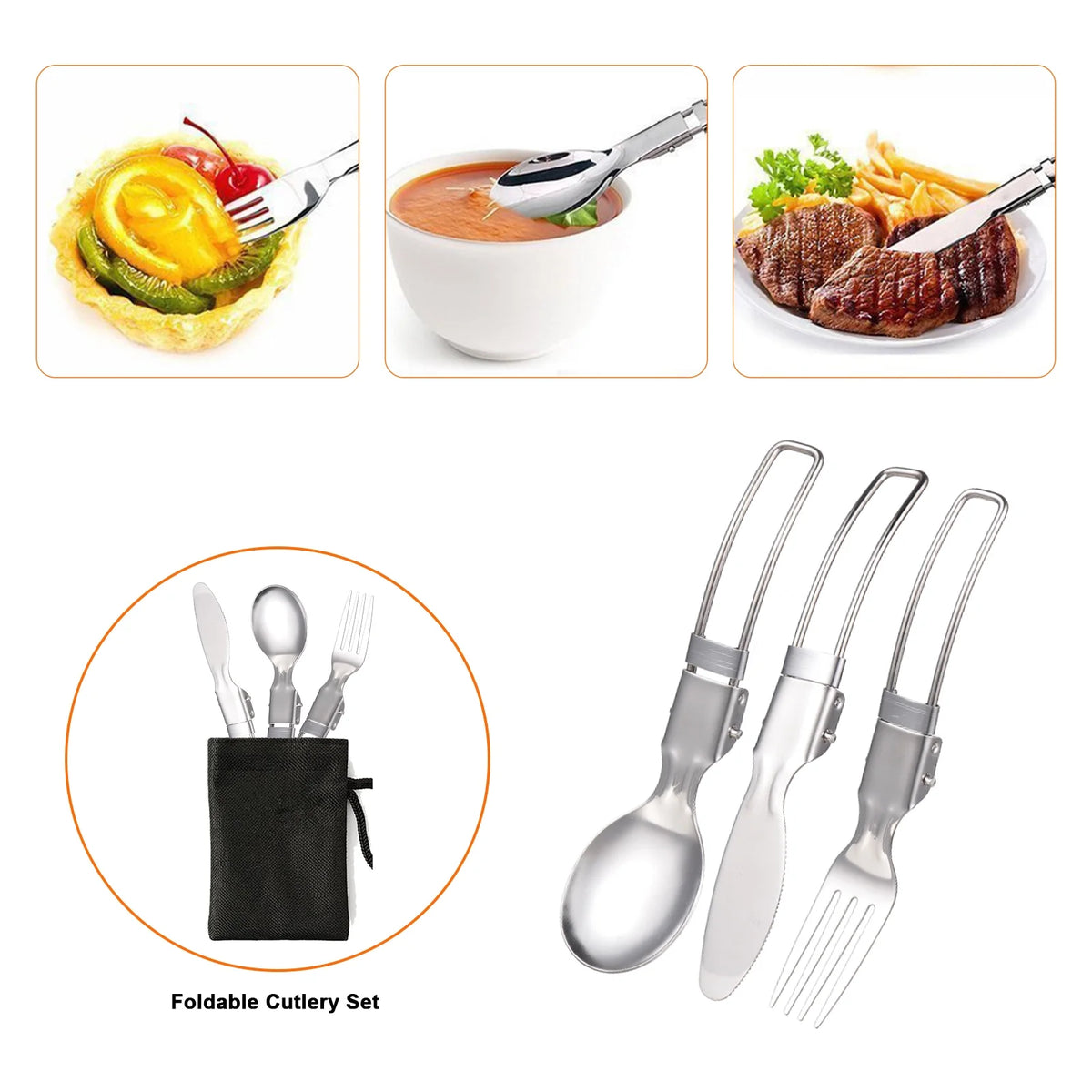 Camping Cookware Mess Kit Non-stick Aluminum Cooking Set K8327