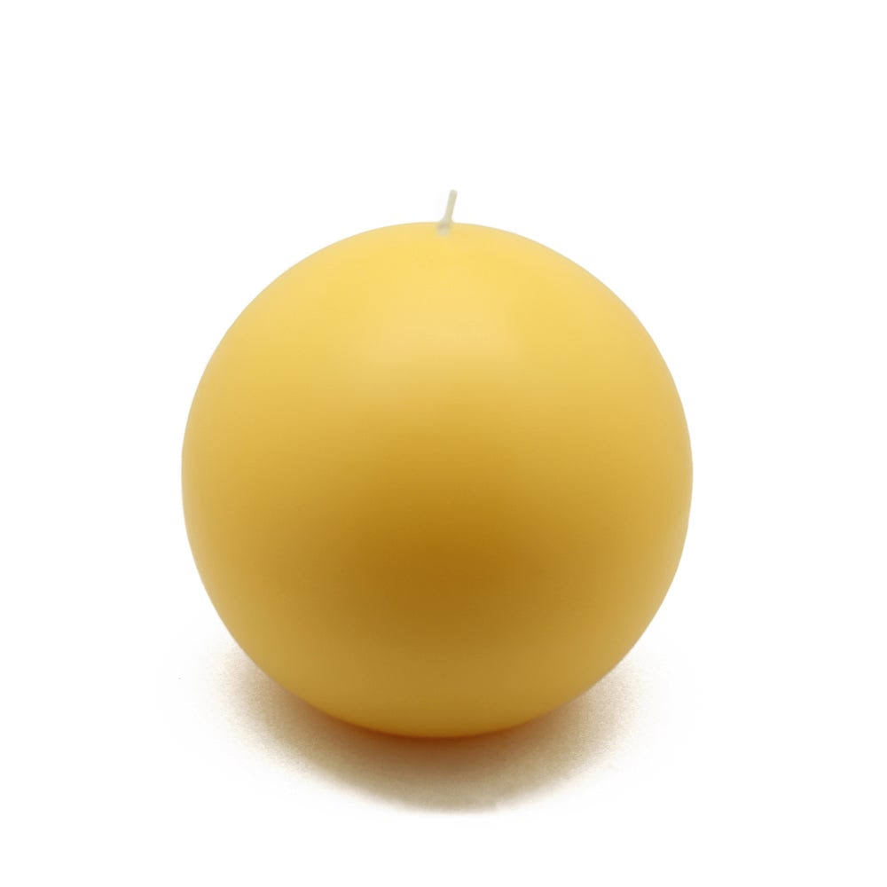 White Ball Candles 12 Pcs Y424