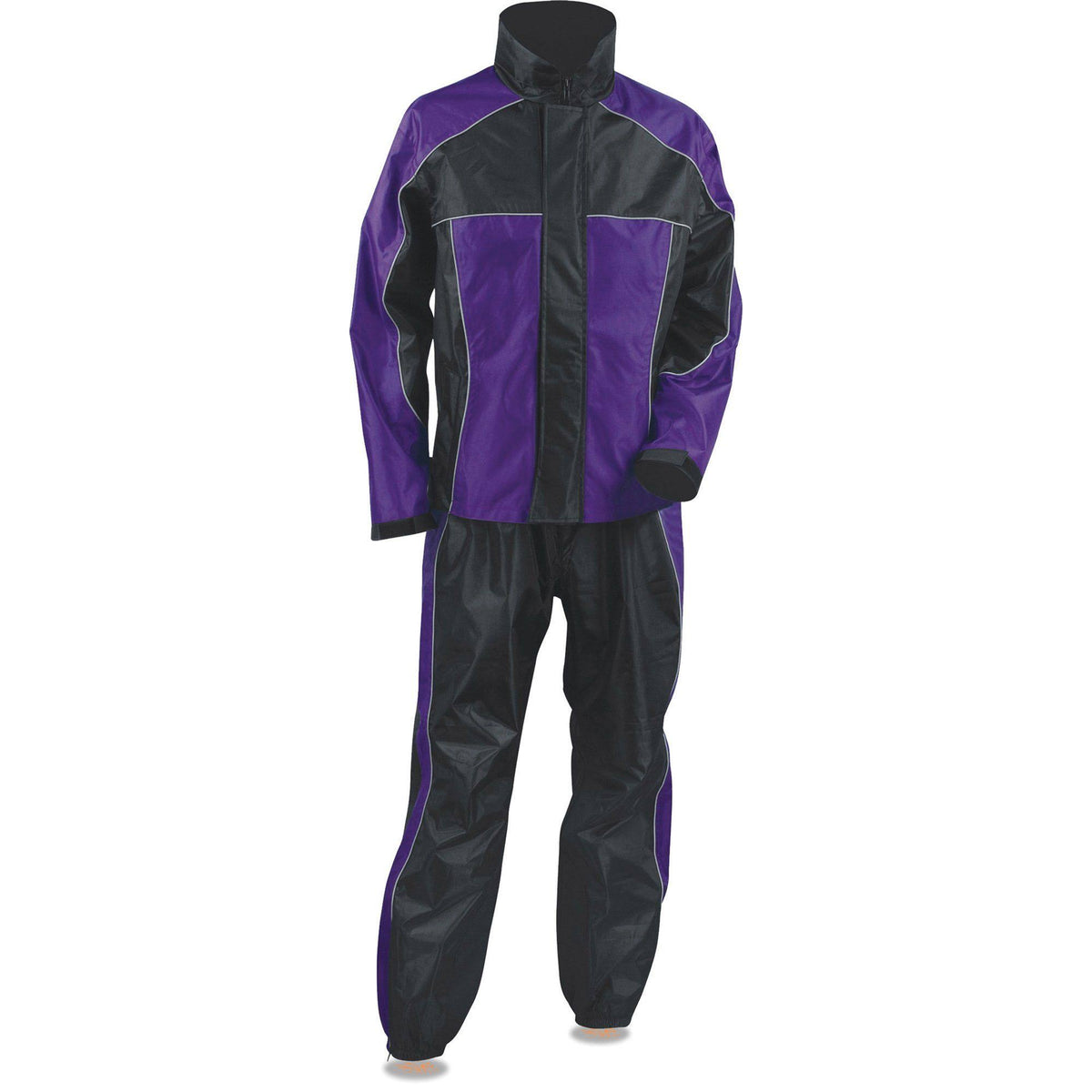 Purple Black Water Proof Rain Suit O5653