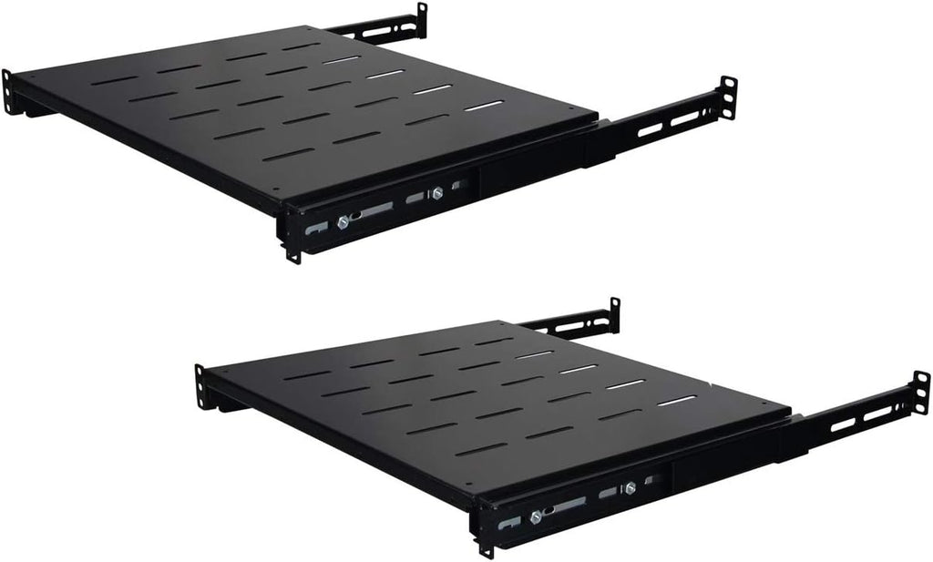 250mm 1U Heavy Duty Steel Sliding Shelf 2 Pack W6611