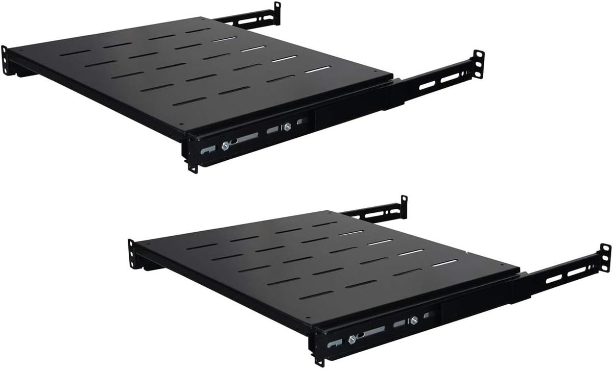 250mm 1U Heavy Duty Steel Sliding Shelf 2 Pack W6611