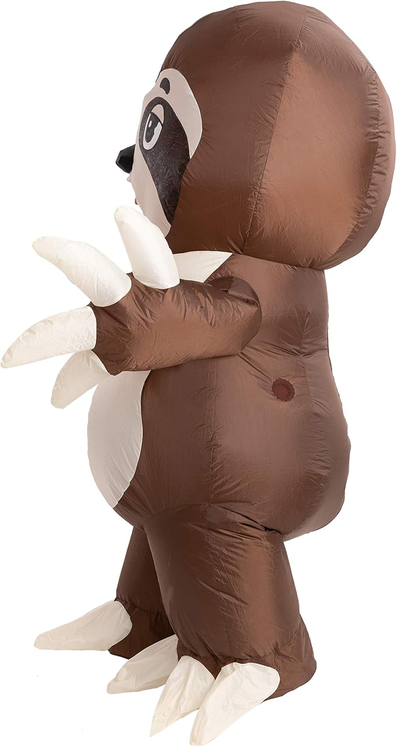 Inflatable Halloween Costume Full Body Sloth Brown A502