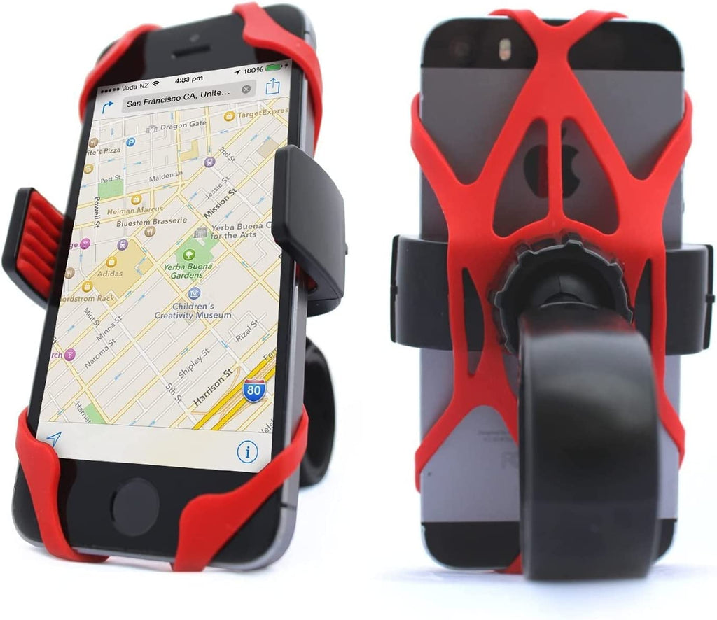 Motorcycle Phone Mount Tether 4-Pack Rubber Silicone Cell Phone Holder Band G43307
