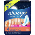Ultra Thin Overnight Pads 38 ct U535