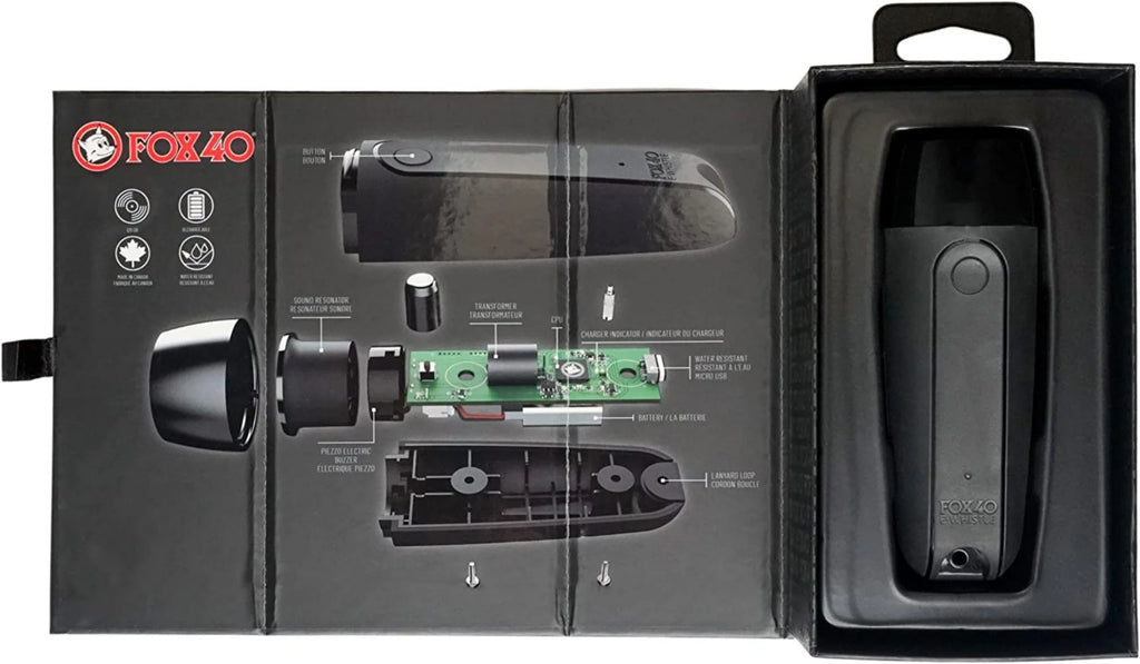 Black Rechargeable Electronic Whistle A690185