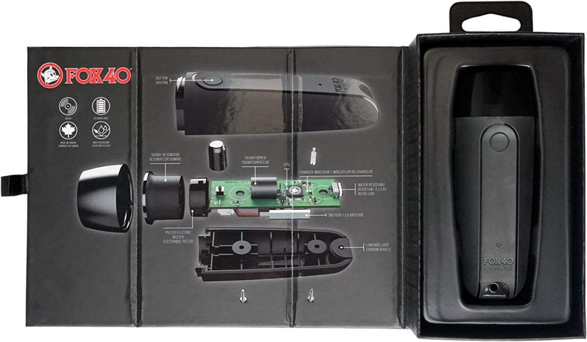 Black Rechargeable Electronic Whistle A690185