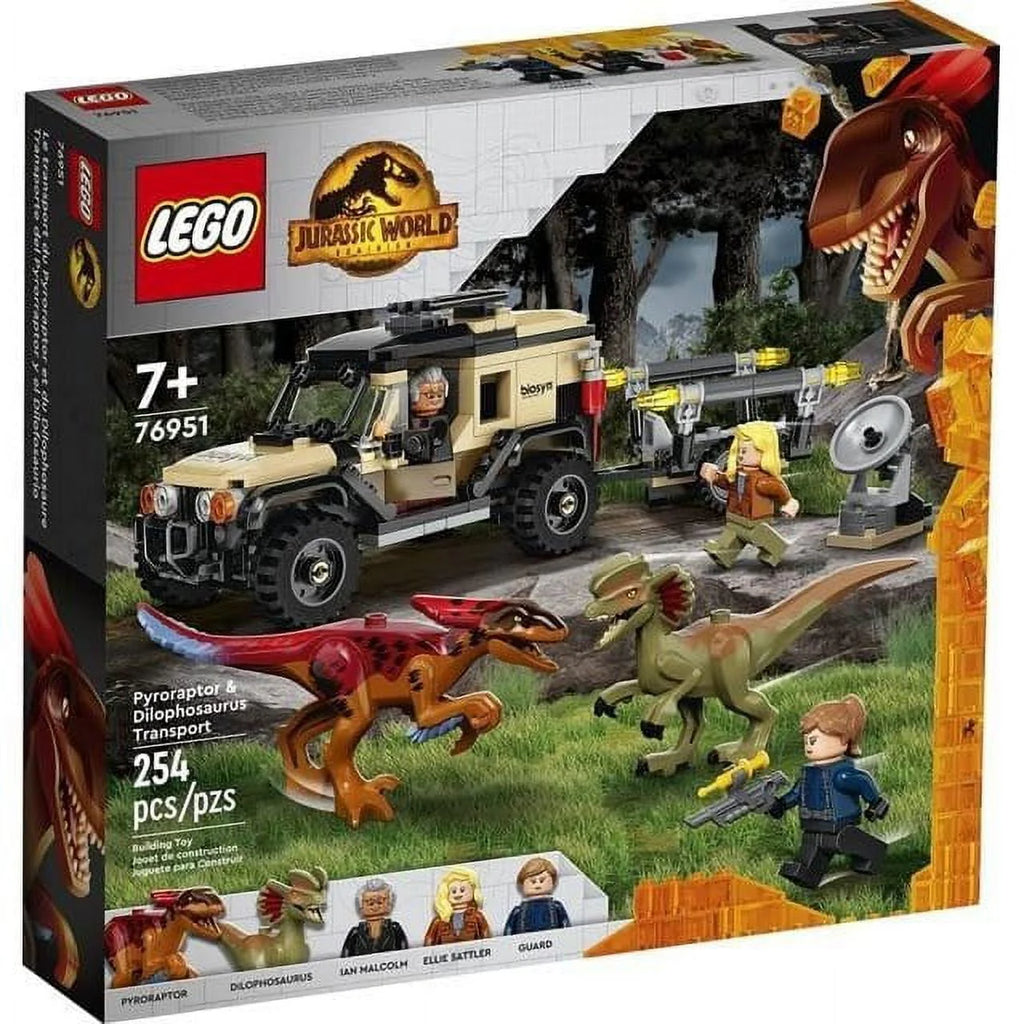 Jurassic World Pyroraptor and Dilophosaurus Transport F4953