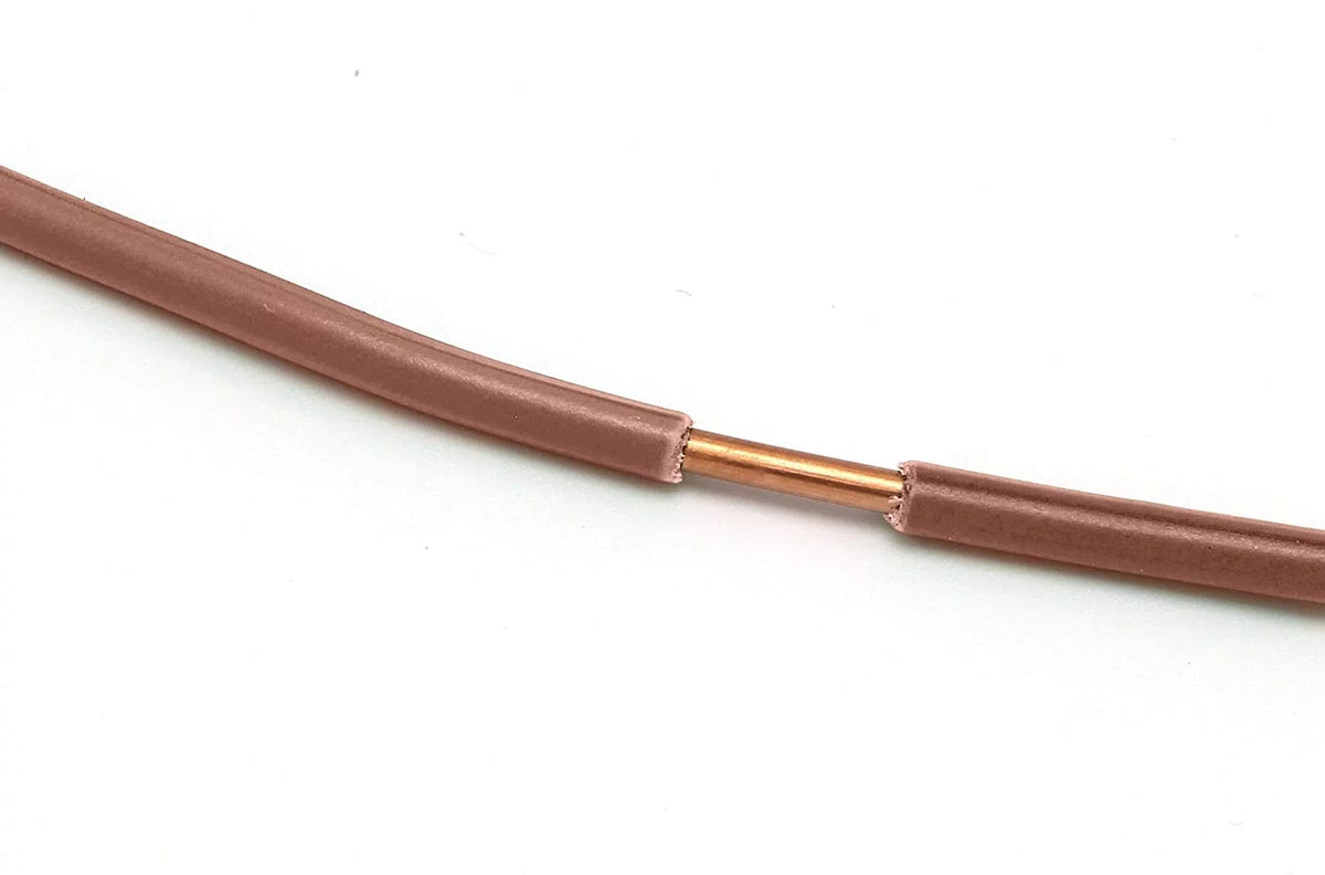 75 Feet 12 AWG Insulated Solid Copper THHN THWN Wire Brown J84383