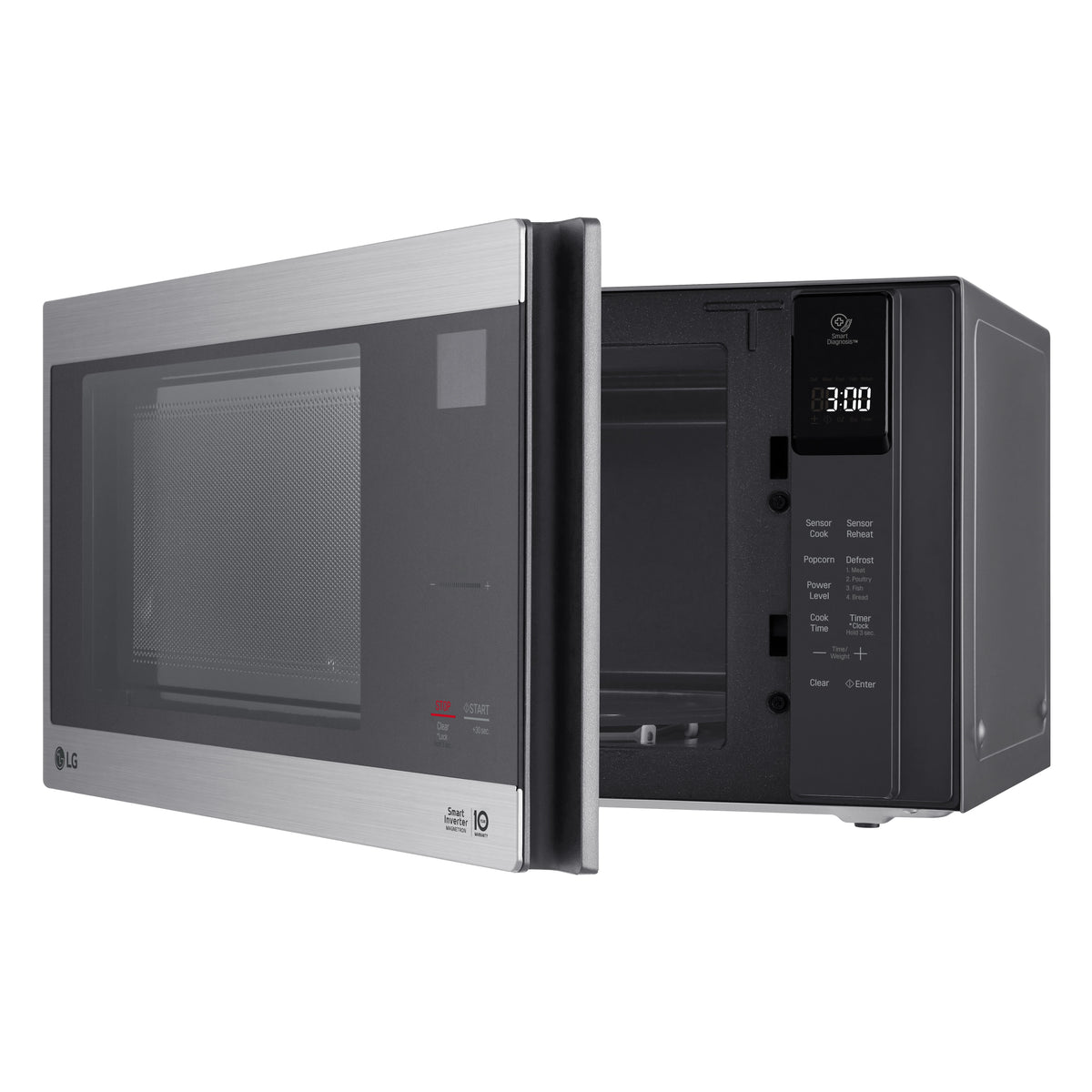 1.5 cu. ft. 1200 Watts Stainless Steel Countertop Microwave Oven L524395