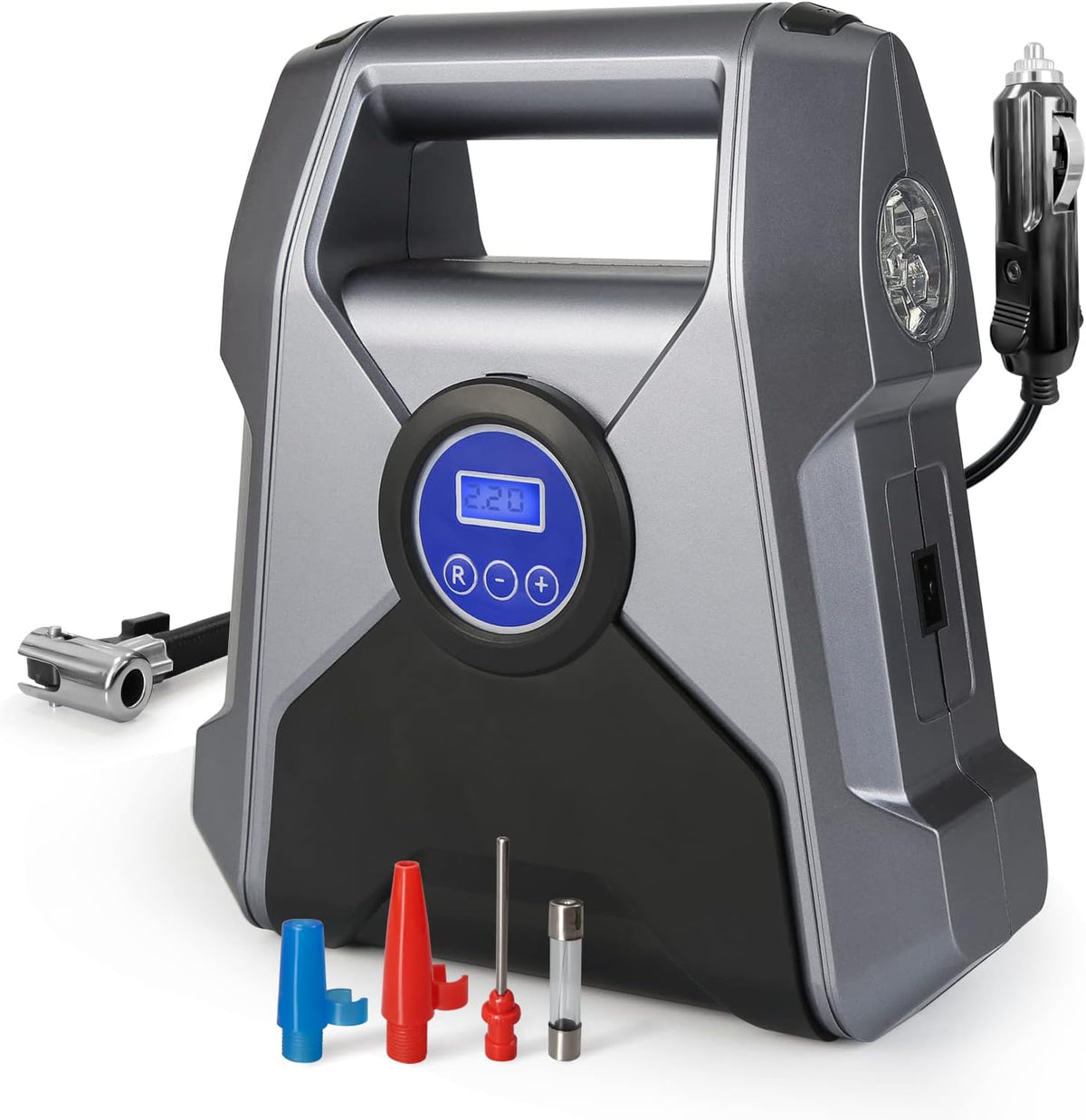 150PSI DC 12V Digital Tire Inflator Air Compressor with LCD Display and LED Light H4291