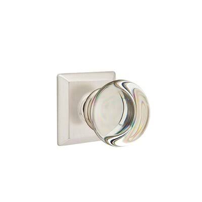 Passage Crystal Knob with Satin Nickel Finish A497