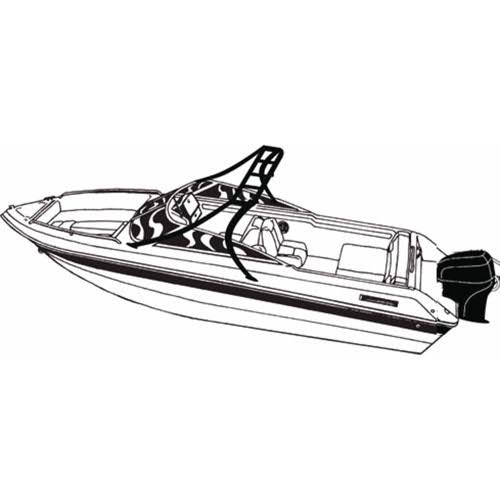 Boat Cover for V-Hull Runabout with Standard Tower M9912