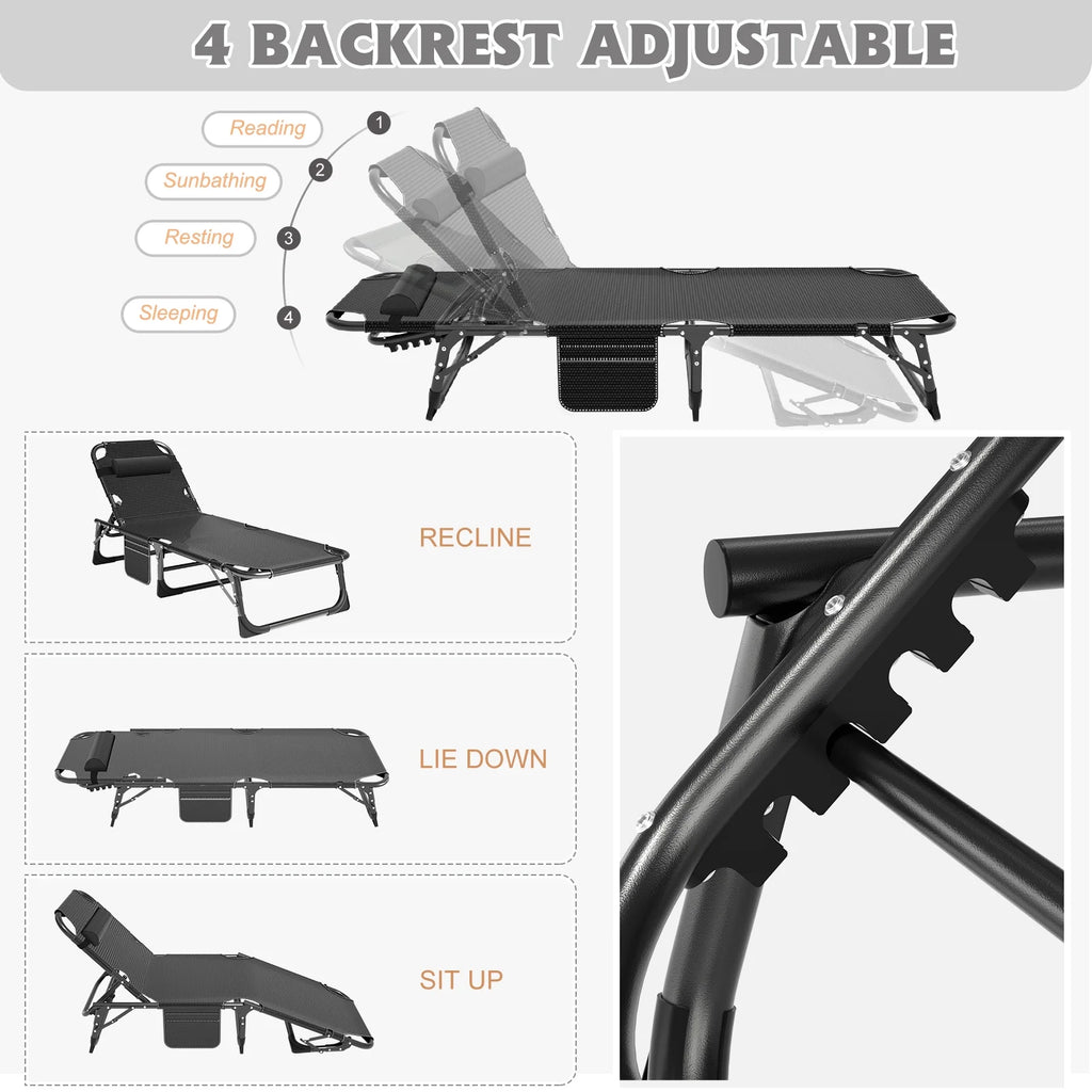 5-Position Folding Lounge Chair R71222