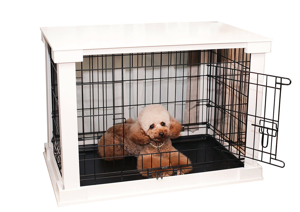 White Large Cage with Crate Cover Y604