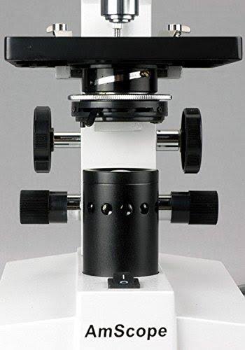 White Binocular Biological Microscope 40X-2500X with Slide Preparation Kit W400757
