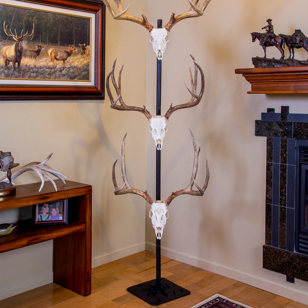 Black Trophy Tree Floor Display with 5 Mounting Brackets Q6724