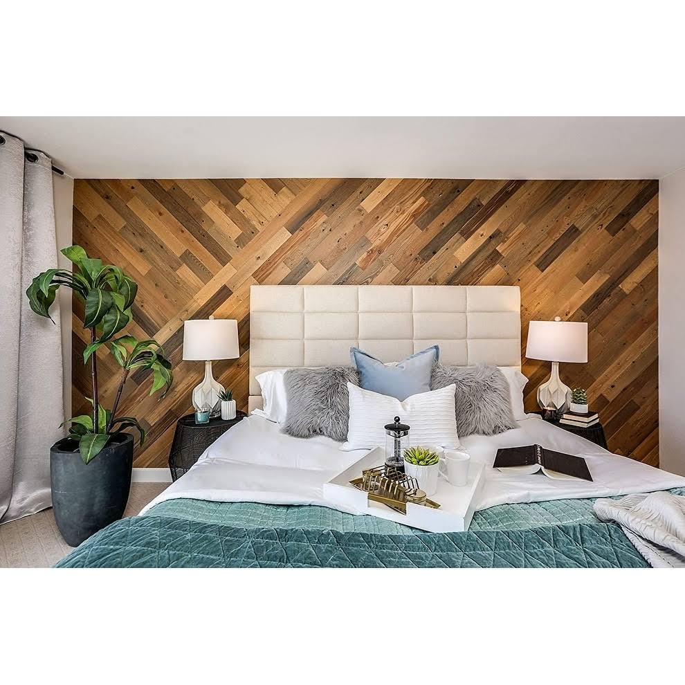 Reclaimed Wooden Wall Planks - Peel and Stick - 40 Sq. ft. - 5x22 Width P1522