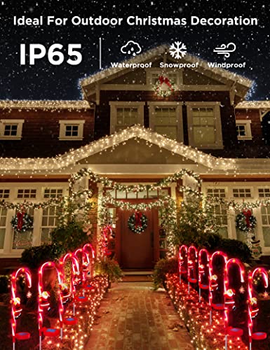 Solar Christmas Candy Cane Pathway Marker Lights 2 Pieces Z58375