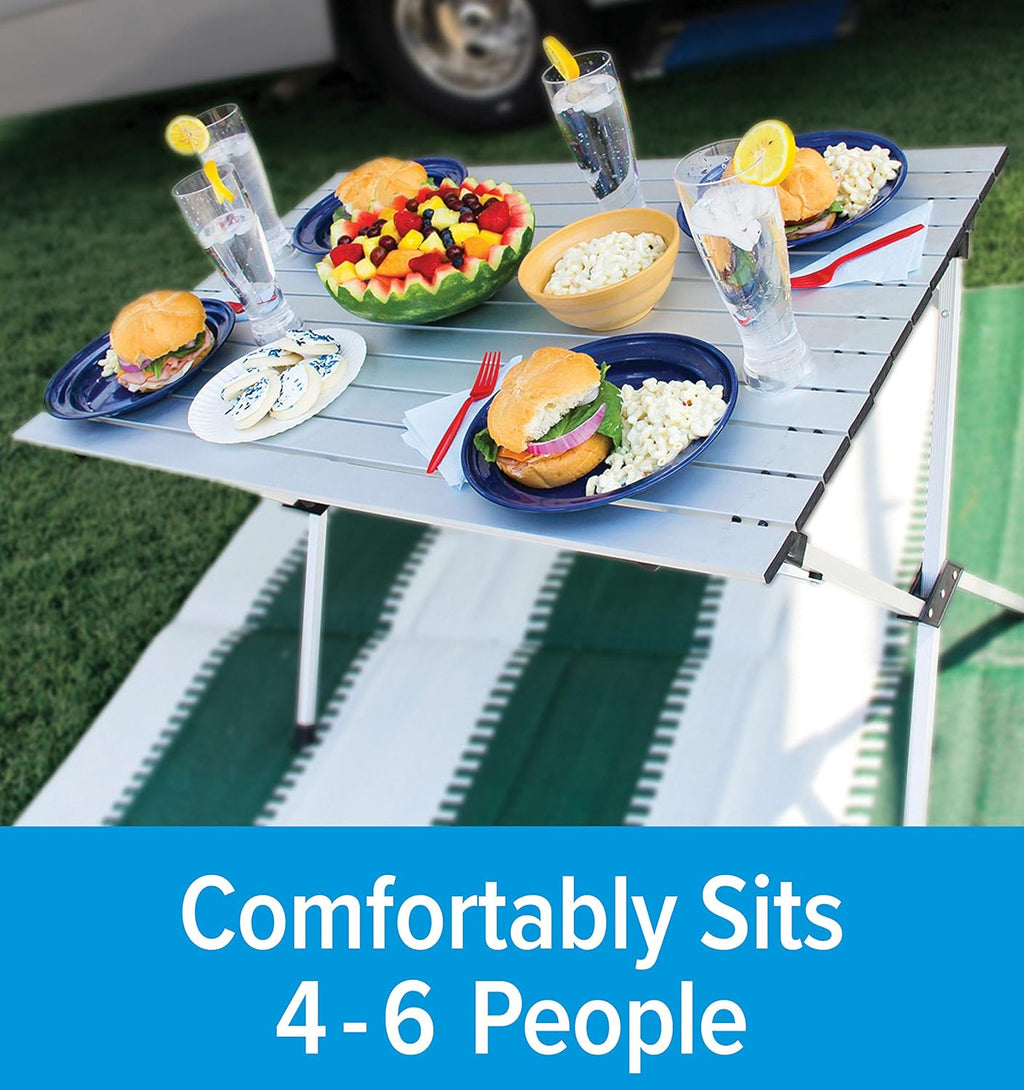 Aluminum Roll-Up Campsite Table with Carrying Bag U121
