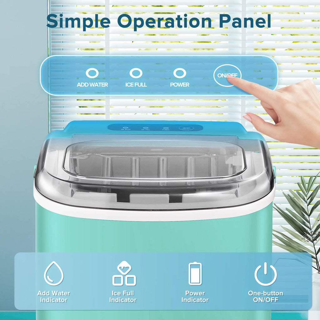 Portable Countertop Ice Maker with Handle, 26lbs/24H, Black G47452