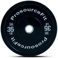 Solid Rubber Bumper Plates with Steel Insert, 35 lbs Q856
