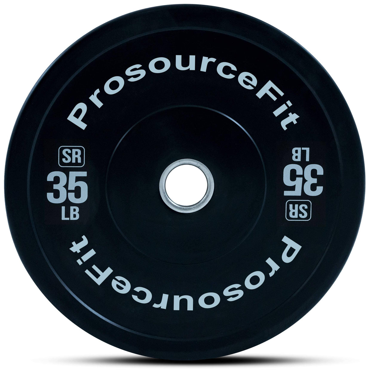 Solid Rubber Bumper Plates with Steel Insert, 35 lbs Q856