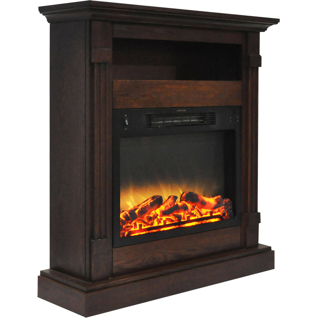 Walnut Mantel Electric Fireplace K900