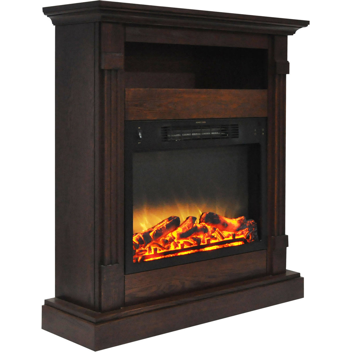 Walnut Mantel Electric Fireplace K900