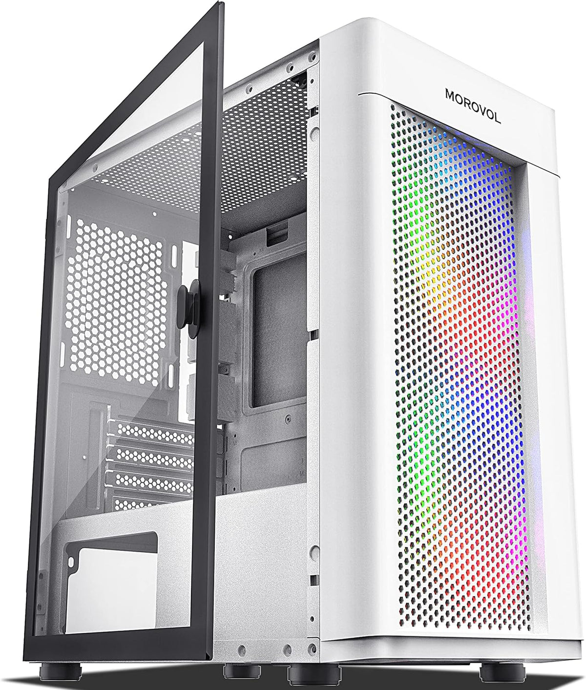 Micro-ATX Tower Computer Case with 2pcs 120MM ARGB Fans T650541