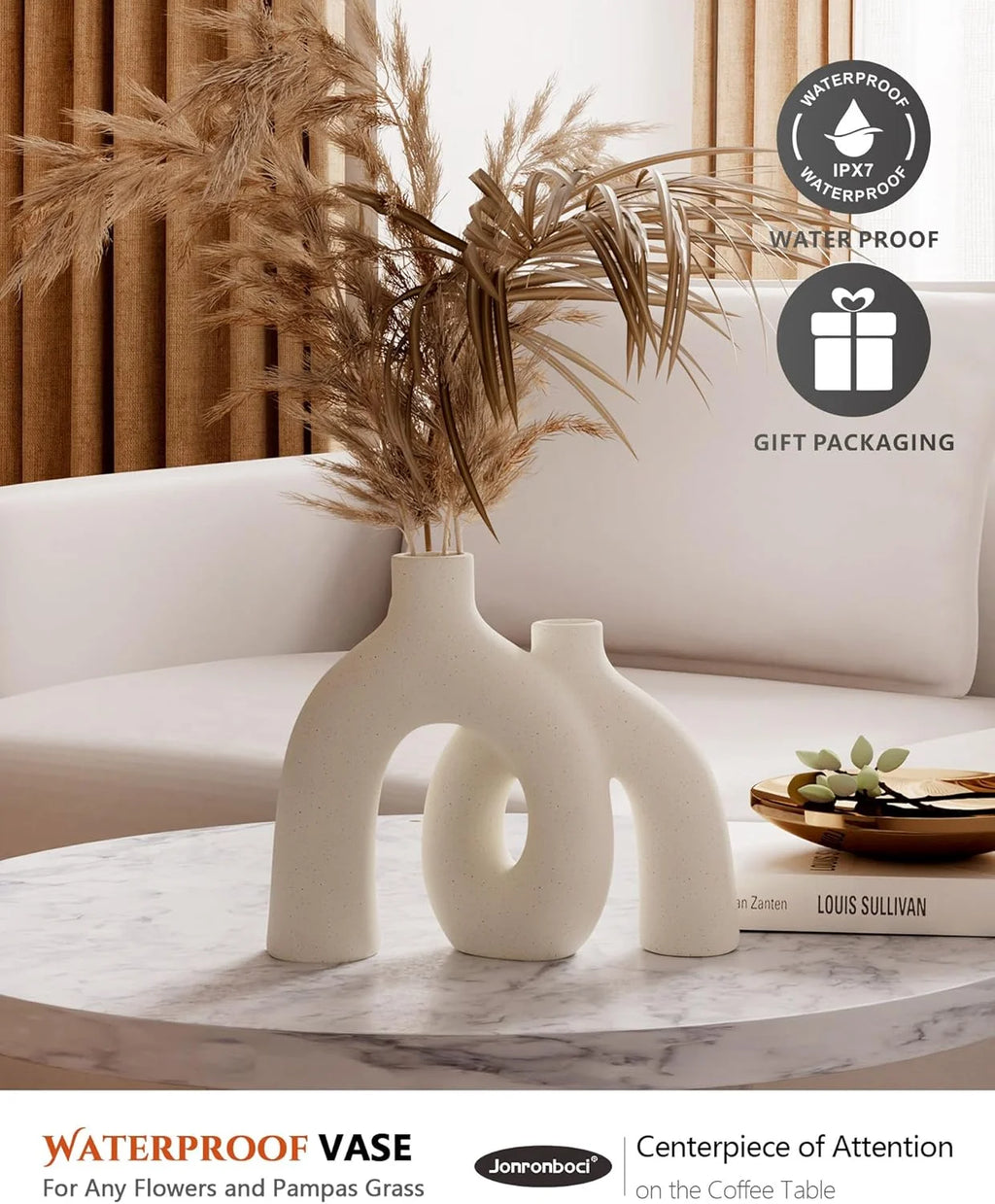 Set of 2 Ceramic Vases U614242