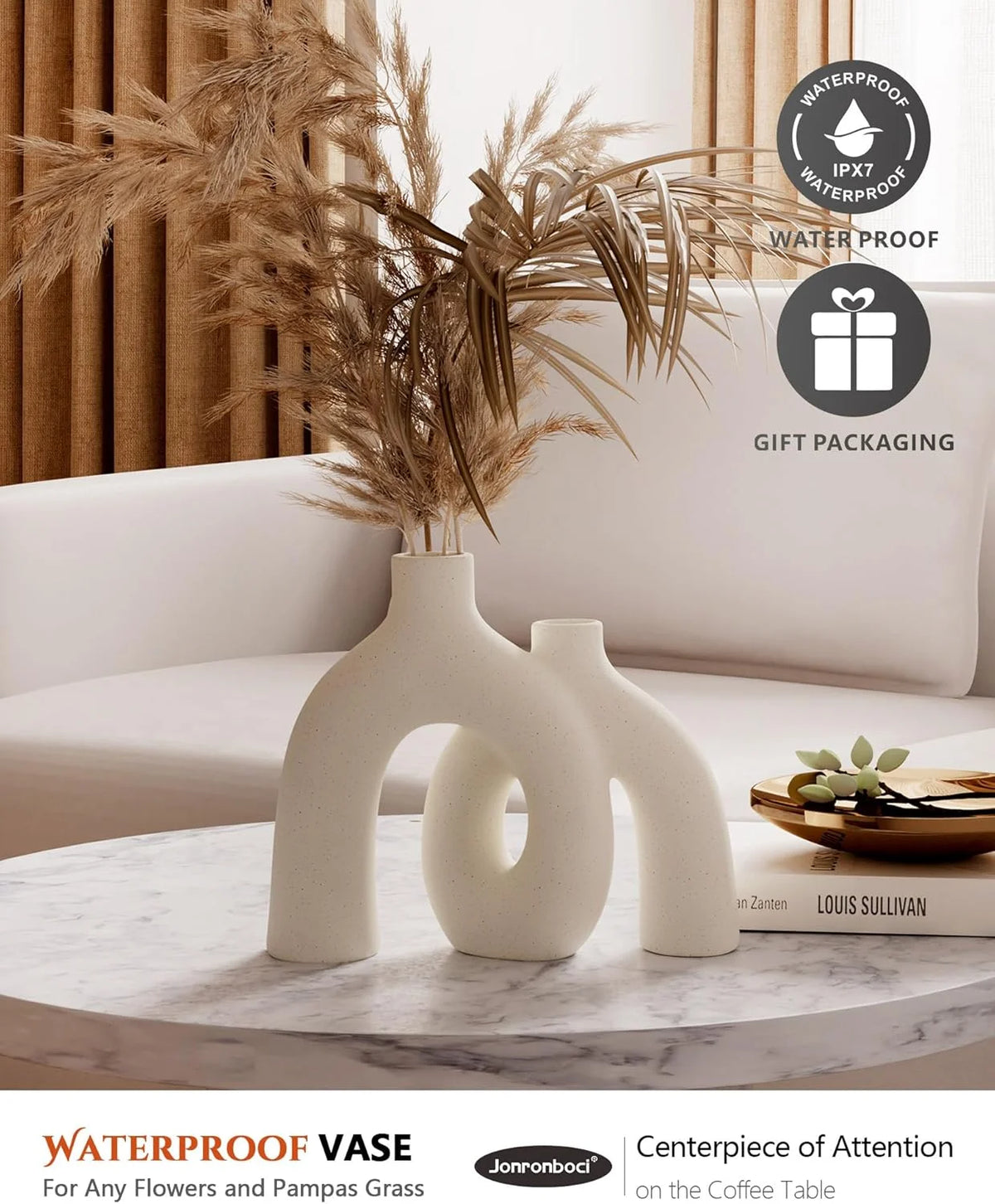 Set of 2 Ceramic Vases U614242