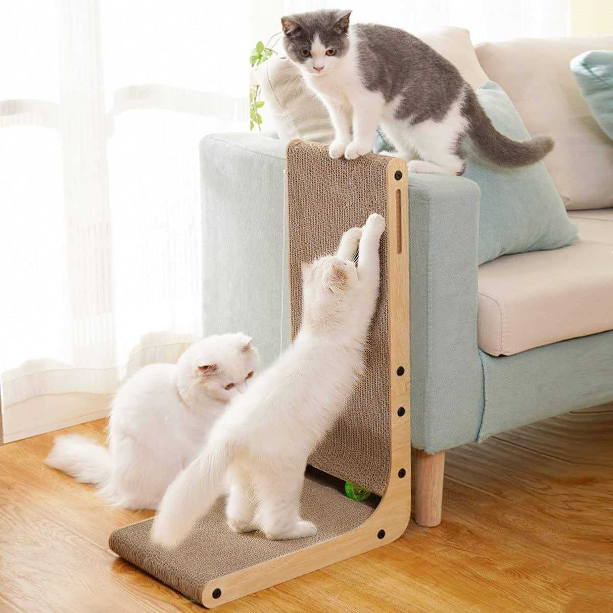 Cardboard Cat Scratcher with Ball Toy K7646