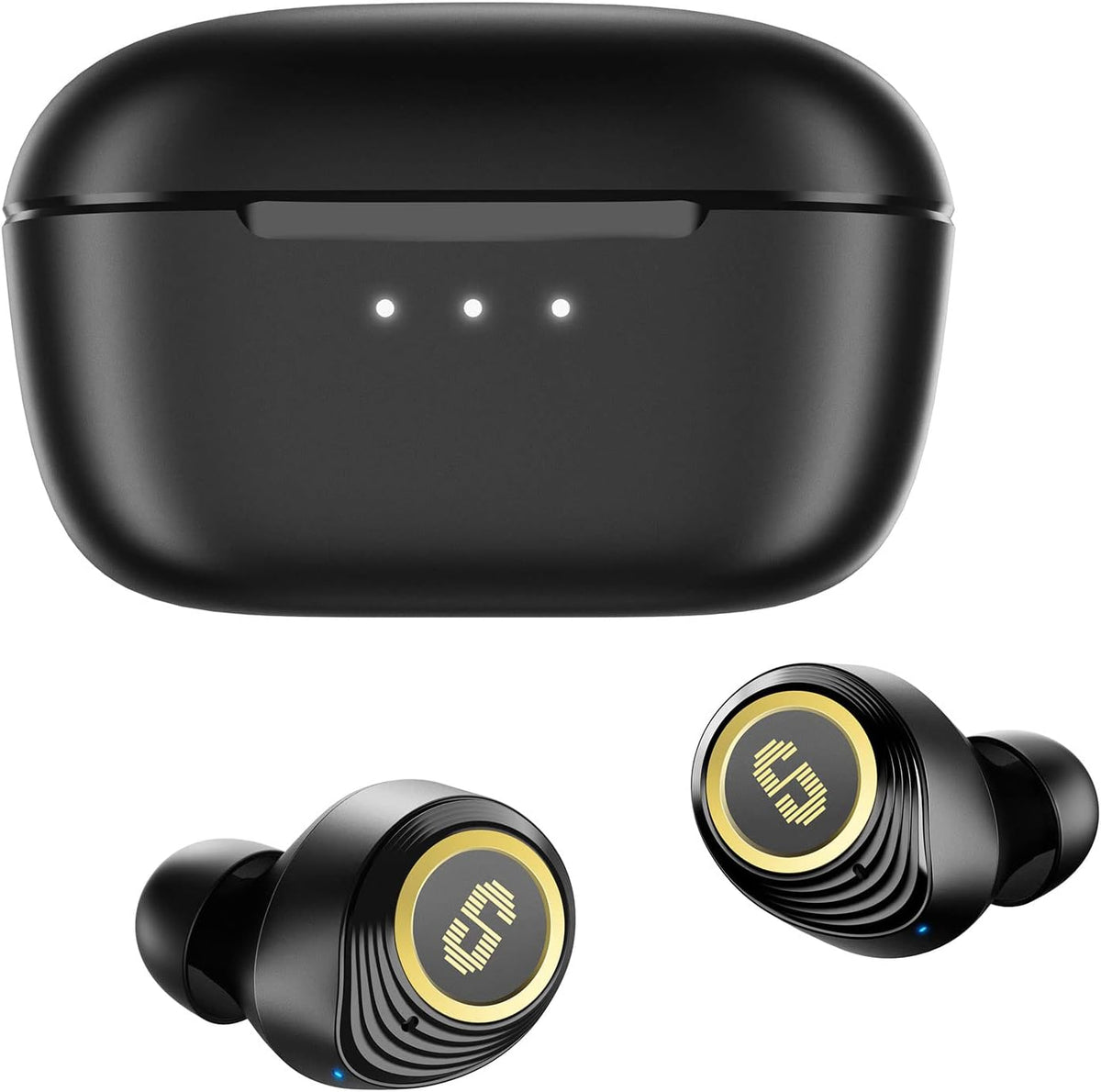 Hybrid Active Noise Cancelling Earbuds, Wireless Bluetooth 5.2 Earphones with ANC Transparent Mode, 4 Mics, 30H Play Time, IPX5 Waterproof J631135
