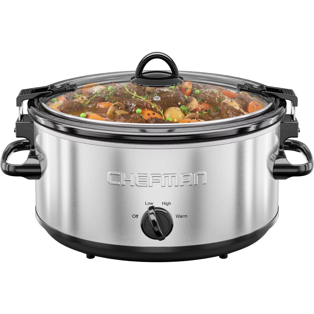 6 Qt. Stainless Steel Slow Cooker with Locking Lid T333105