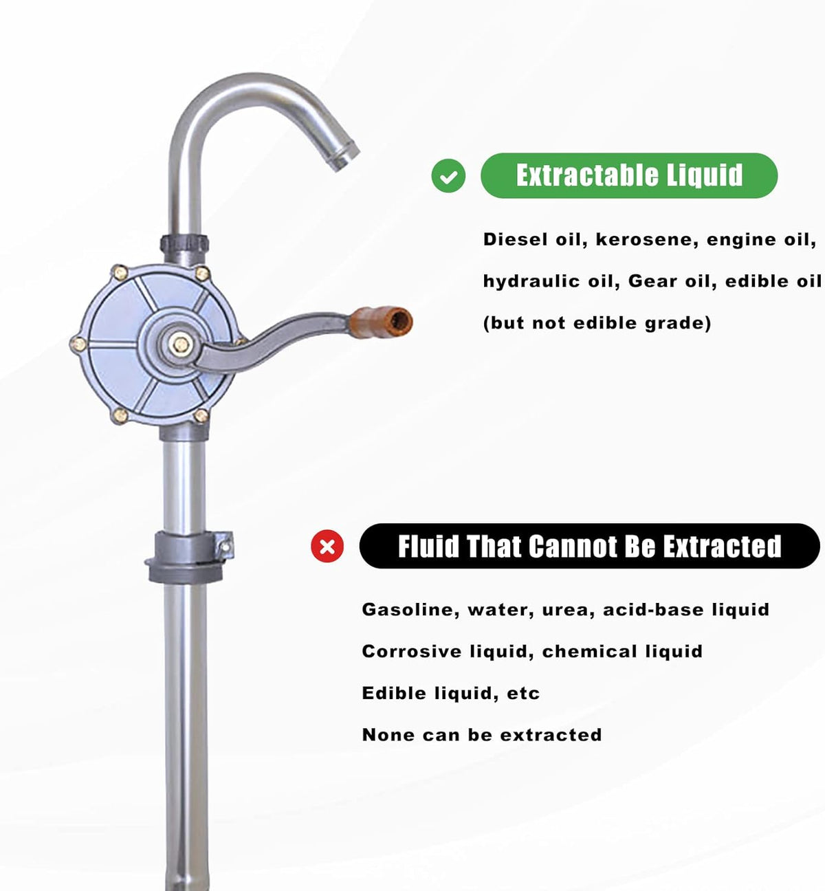 Aluminum Rotary Barrel Pump for Fuel P410