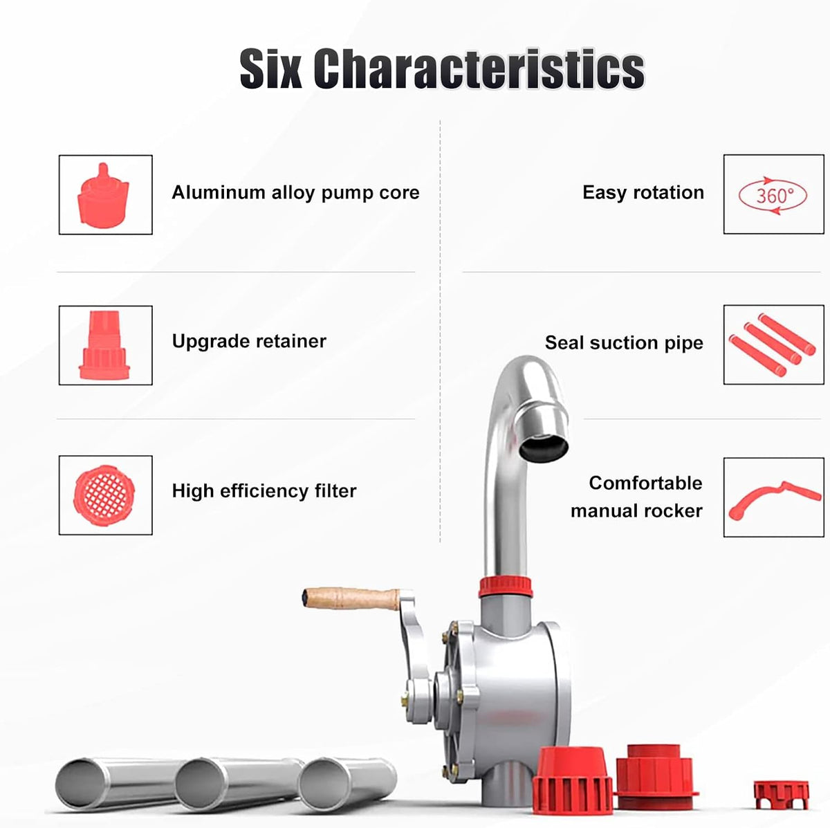 Aluminum Rotary Barrel Pump for Fuel P410