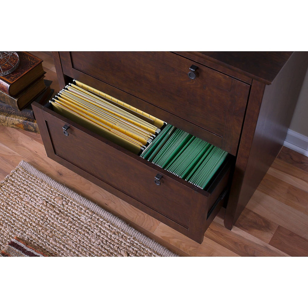 L Shaped Desk with Lateral File Cabinet F822