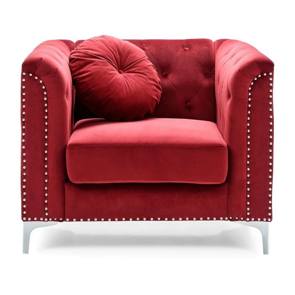 Velvet Sofa Chaise and Chair 2-Piece Set S876773