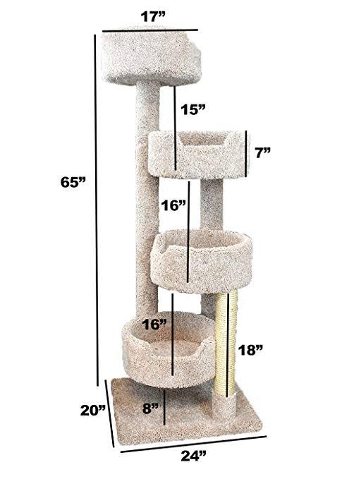 Beige Cat Condo B29736