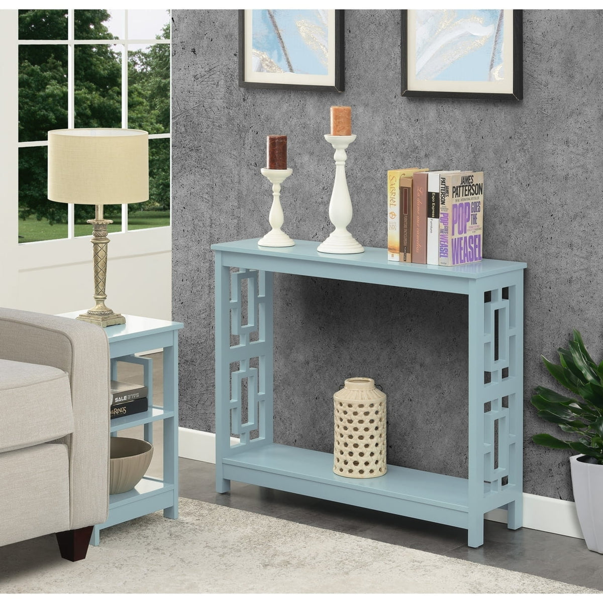 Console Table with Shelf L145