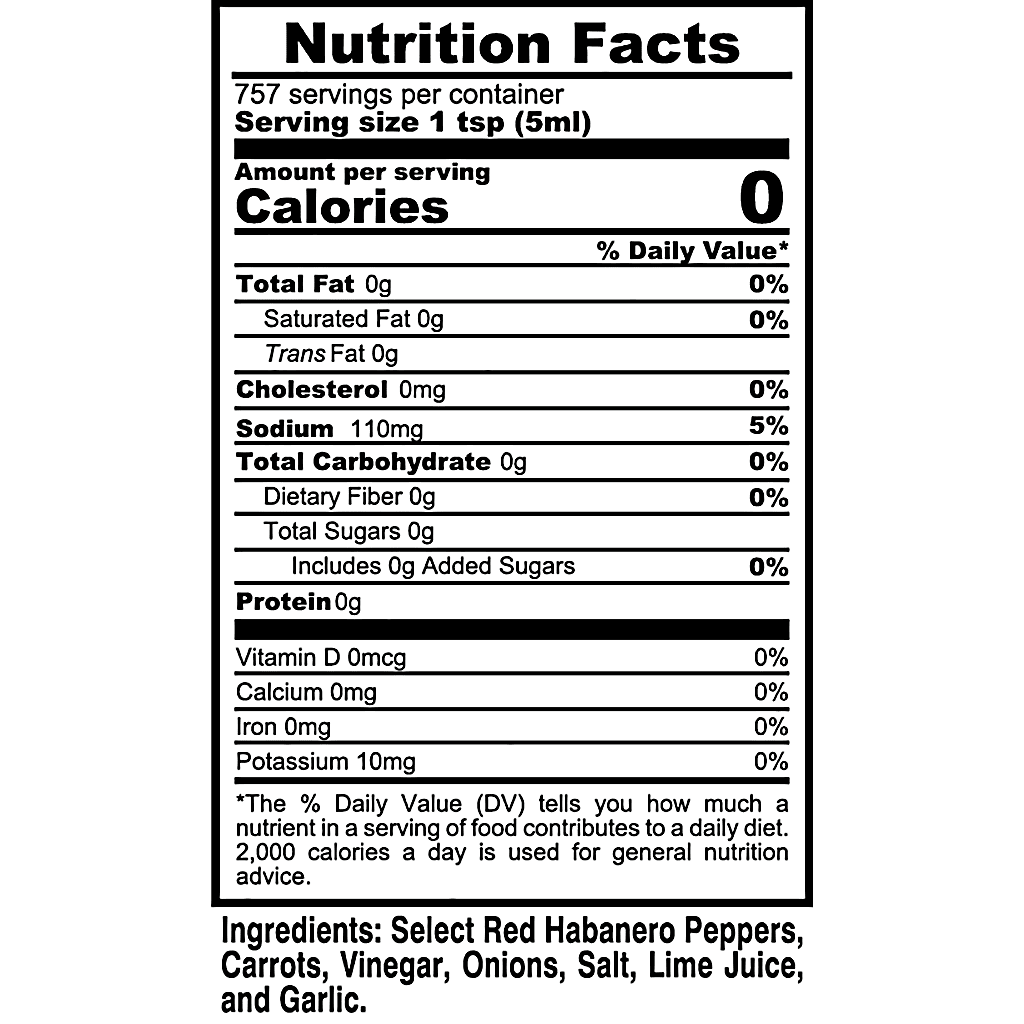 Hot Pepper Sauce J780