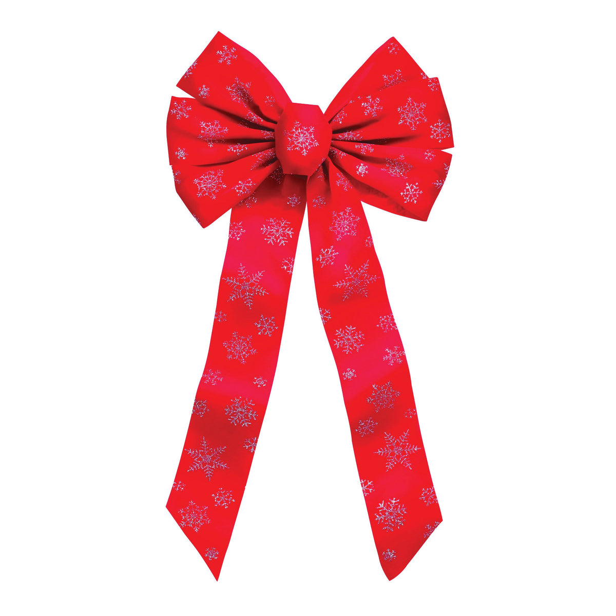 Glitter Snowflake Bow A6109