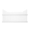 White Vinyl Picket Fence Panel U95022