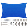 Blue Rectangle Sun Shade Sail Y6409