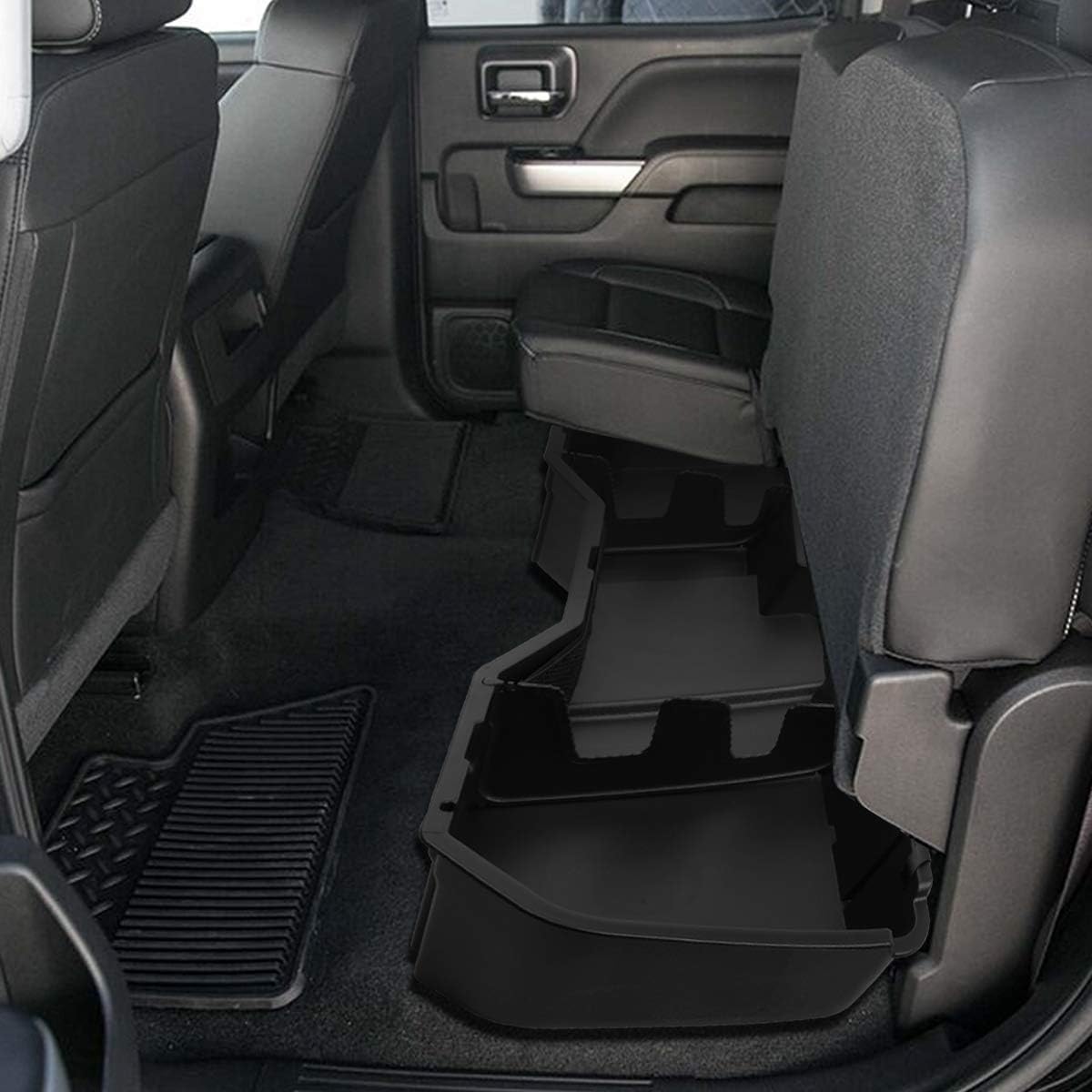 Black Under Seat Storage Box Tool Organizer Tray D32896