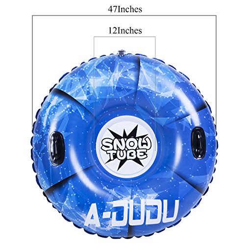 47 Inch Inflatable Snow Sled with Carrying Bag D2813